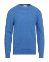 Scaglione Man Sweater Light Blue Size L Merino Wool, Recycled Cashmere, Polyamide