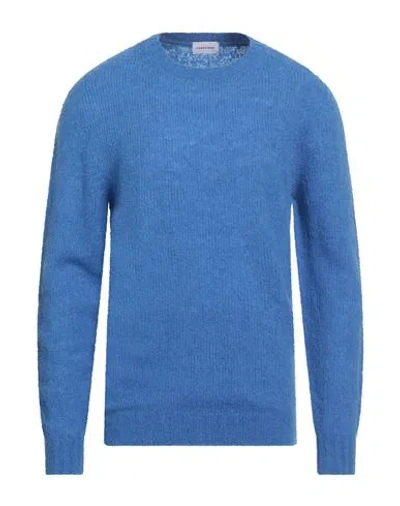 Scaglione Man Sweater Light Blue Size L Merino Wool, Recycled Cashmere, Polyamide