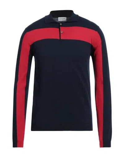 Scaglione Man Sweater Midnight Blue Size L Cotton