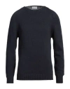 Scaglione Man Sweater Midnight Blue Size S Cotton, Polyamide In Blue