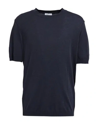 Scaglione Man Sweater Midnight Blue Size Xl Cotton