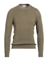 Scaglione Man Sweater Military Green Size M Silk