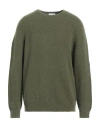 Scaglione Man Sweater Military Green Size Xxl Merino Wool, Recycled Cashmere, Polyamide