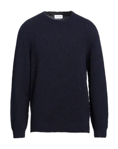 Scaglione Man Sweater Navy Blue Size Xl Merino Wool, Recycled Cashmere, Polyamide