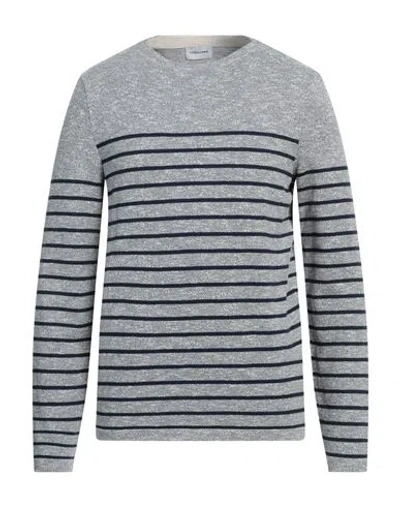 Scaglione Man Sweater Navy Size L Cotton