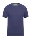 Scaglione Man Sweater Navy Size Xxl Silk