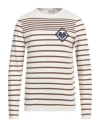 Scaglione Man Sweater Off White Size Xl Cotton In Off White