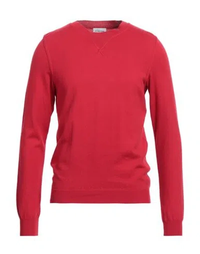 Scaglione Man Sweater Red Size L Cotton