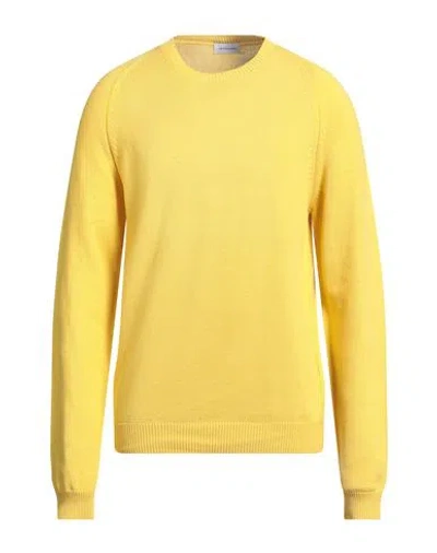 Scaglione Man Sweater Yellow Size L Cotton