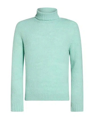 Scaglione Man Turtleneck Light Green Size S Merino Wool, Cashmere, Polyamide