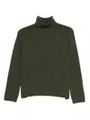 Scaglione Mock-neck Sweater In Green