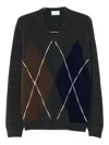 Scaglione V-neck Sweater In Green