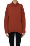 Scaglione Turtleneck Pullover In Red