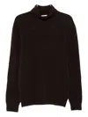 Scaglione Turtleneck Sweater In Brown