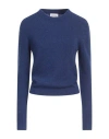 Scaglione Woman Sweater Blue Size L Merino Wool, Cashmere, Polyamide