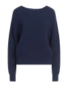 Scaglione Woman Sweater Blue Size S Merino Wool, Recycled Cashmere, Polyamide