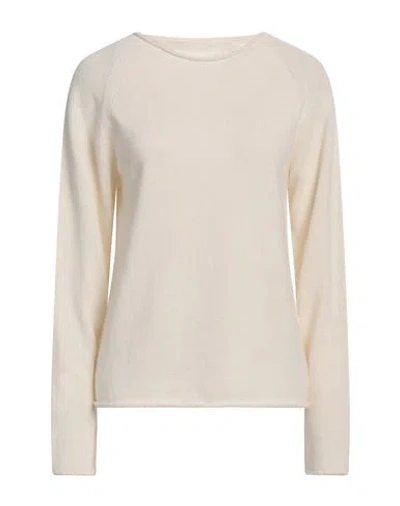 Scaglione Woman Sweater Ivory Size M Cashmere