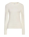 Scaglione Woman Sweater Ivory Size M Merino Wool