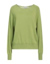 Scaglione Woman Sweater Lime Green Size M Merino Wool