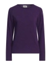 Scaglione Woman Sweater Purple Size M Cashmere