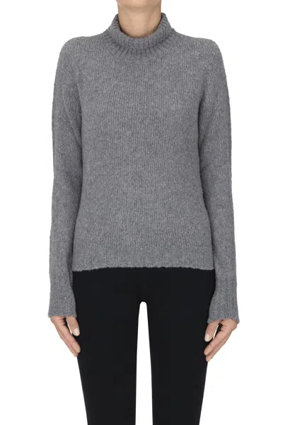 Scaglione Wool And Cashmere Pullover In Gray