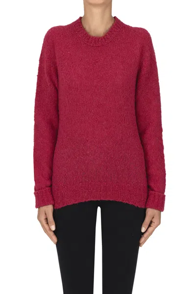 Scaglione Wool And Cashmere Pullover In Red