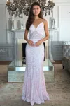 Scala 60080 Prom Long Formal Sequin Evening Dress In Pink