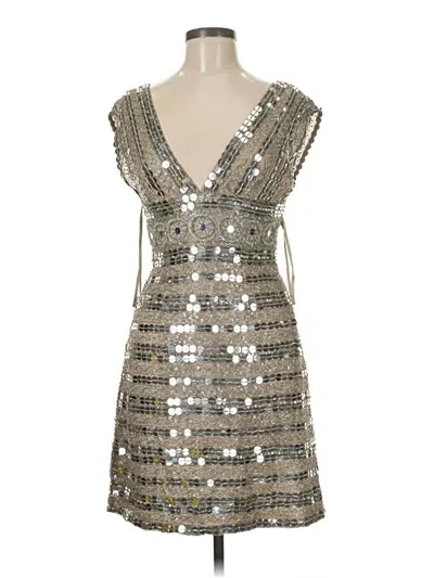 Scala Cocktail Dress In Silver