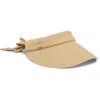 Scala Deluxe Back Bow Cotton Visor