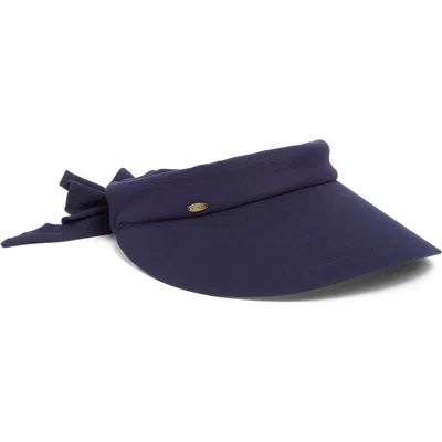 Scala Deluxe Back Bow Cotton Visor