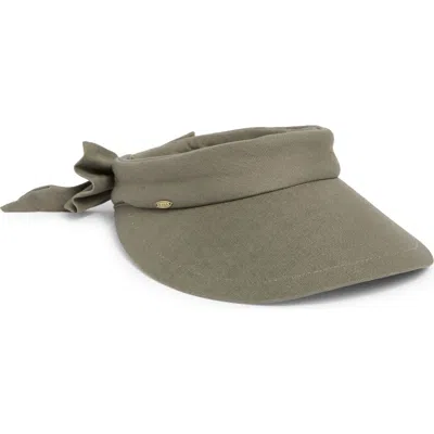 Scala Deluxe Back Bow Cotton Visor