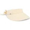 Scala Deluxe Back Bow Cotton Visor