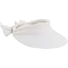 Scala Deluxe Back Bow Cotton Visor