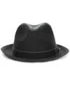 Scala Dorfman Pacific Men's Braided Fedora Hat In Black