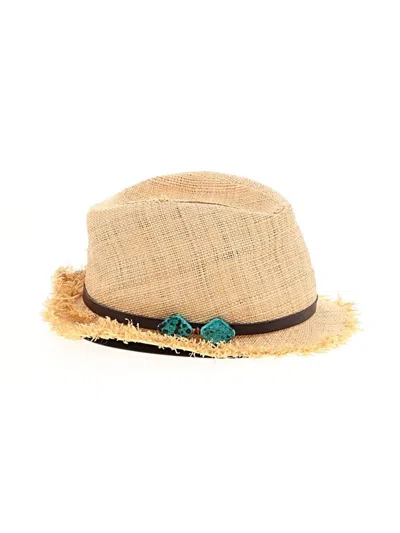 Pre-owned Scala Fedora In Tan