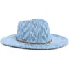Scala Knit Fedora In Denim