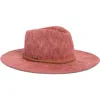 Scala Knit Fedora In Rose