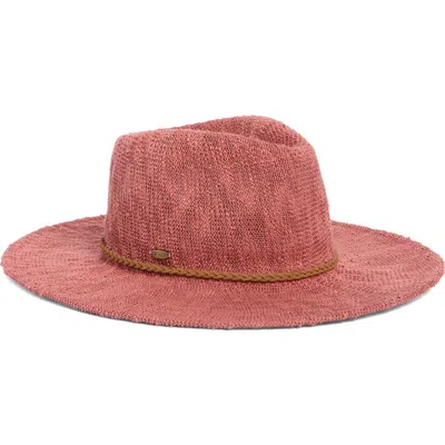 Scala Knit Fedora In Rose