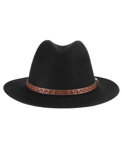 Scala Men's Crush Felt Safari Hat In Black