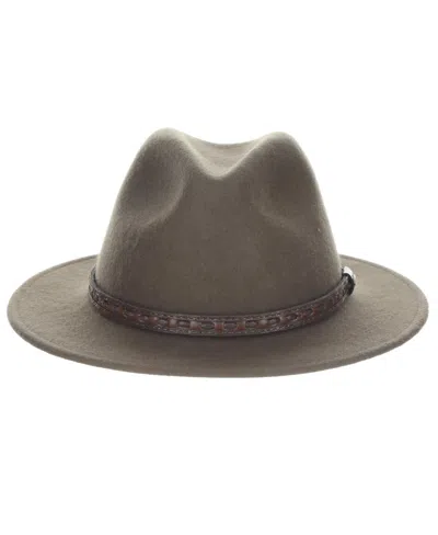 Scala Men's Crush Felt Safari Hat In Brown