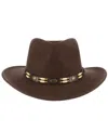 Scala Men's Crush Felt Tracker Hat In Brown