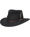 Scala Men's Crushable Felt Outback Hat In Black