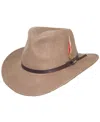 Scala Men's Crushable Felt Outback Hat In Brown