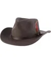 Scala Men's Crushable Felt Outback Hat In Brown
