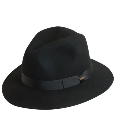 Scala Men's Crushable Felt Safari Hat In Black
