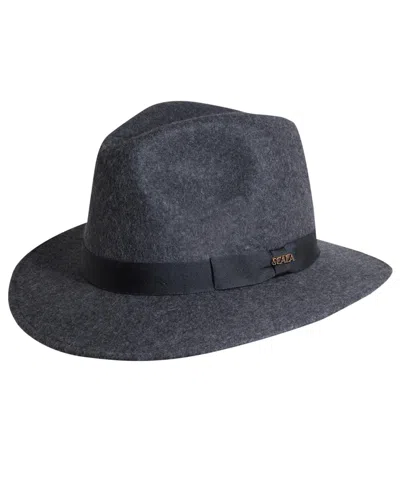 SCALA MEN'S CRUSHABLE FELT SAFARI HAT