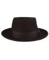 Scala Men's Felt Fedora Hat In Brown