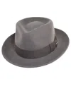Scala Men's Felt Fedora Hat In Gray