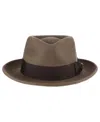 Scala Men's Felt Fedora Hat In Brown