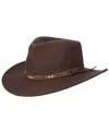 Scala Men's Felt Outback Hat In Brown